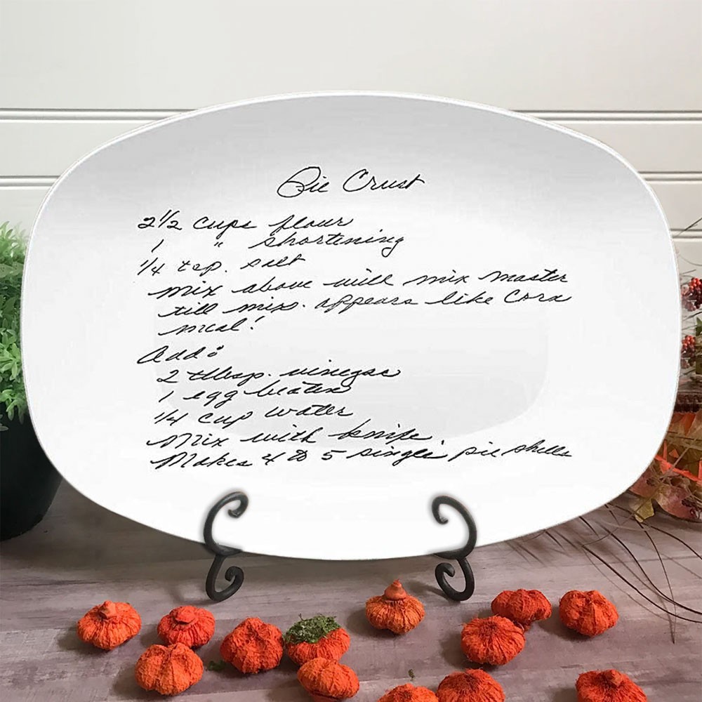 Aangepaste handschrift Recept Platter Oma Platter Familie Recept Aandenken Kerstcadeau