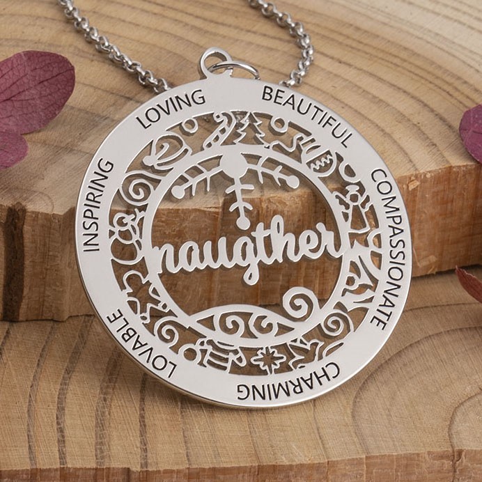 Gepersonaliseerde familie kerst naam ketting kerstcadeau voor moeder vrouw