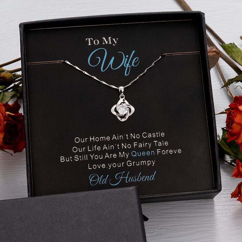 Aan mijn vrouw ketting romantische vrouw sieraden huwelijksverjaardag Valentijnsdag cadeau voor vrouw